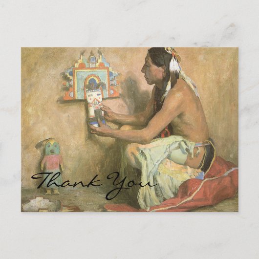 Carte Postale Hopi Katchina de Couse (Devant)