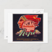 Carte Postale Hopi Orange LabelRedlands, CA (Devant / Derrière)