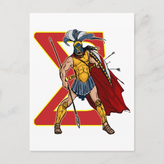 CARTE POSTALE HOPLITES SPARTIATES (Devant)