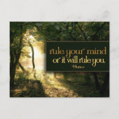 Carte Postale Horace Citation inspirationnelle "Réglez votre esp (Devant)