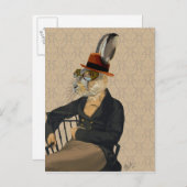 Carte Postale Horatio Hare sur la chaise (Devant / Derrière)