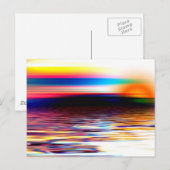 Carte Postale Horizon Abstrait (Devant / Derrière)