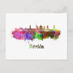 Carte Postale Horizon Berlin V2 en aquarelle