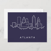Carte Postale Horizon d'Atlanta (Devant / Derrière)