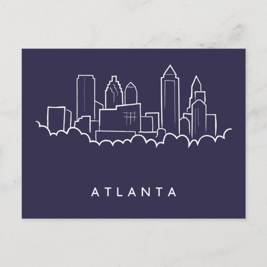 Carte Postale Horizon d'Atlanta (Devant)