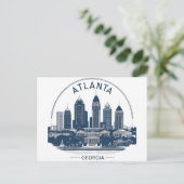Carte Postale Horizon d'Atlanta Géorgie (Debout devant)