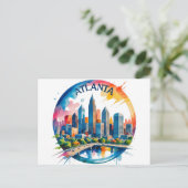 Carte Postale Horizon d'Atlanta Géorgie (Debout devant)