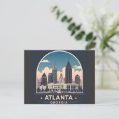 Carte Postale Horizon d'Atlanta Géorgie (Debout devant)
