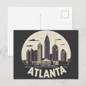 Carte Postale Horizon d'Atlanta Géorgie (Devant / Derrière)