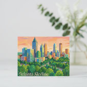 Carte Postale Horizon d'Atlanta USA (Debout devant)