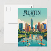 Carte Postale Horizon d'Austin États-Unis (Devant / Derrière)