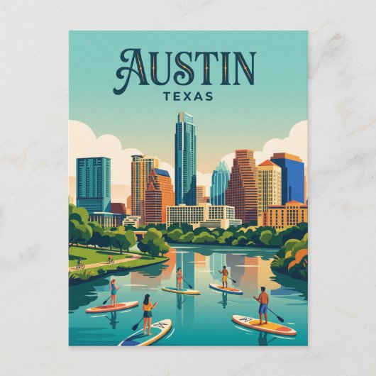 Carte Postale Horizon d'Austin États-Unis (Devant)