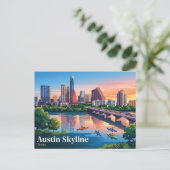 Carte Postale Horizon d'Austin États-Unis (Debout devant)
