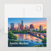Carte Postale Horizon d'Austin États-Unis (Devant / Derrière)