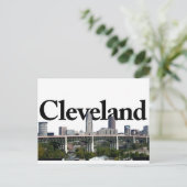 Carte Postale Horizon de Cleveland Ohio avec Cleveland dans le (Debout devant)