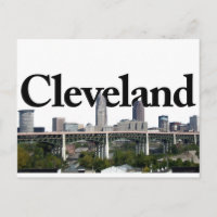 Horizon de Cleveland Ohio avec Cleveland dans le