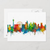 Carte Postale Horizon de Las Vegas Nevada (Devant / Derrière)