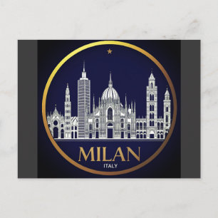 Carte Postale Horizon de Milan Italie