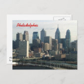 Carte Postale Horizon de Philadelphie (Devant / Derrière)