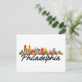 Carte Postale Horizon de Philadelphie Pennsylvanie (Debout devant)