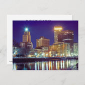 Carte Postale Horizon de Providence, Île de Rhode (Devant / Derrière)