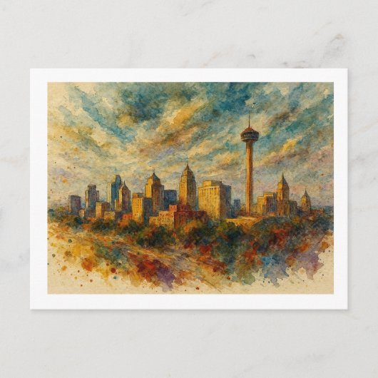 Carte Postale Horizon de San Antonio, (Devant)