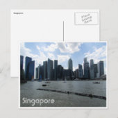 Carte Postale horizon de Singapour (Devant / Derrière)