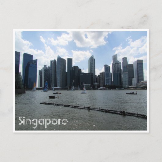 Carte Postale horizon de Singapour (Devant)