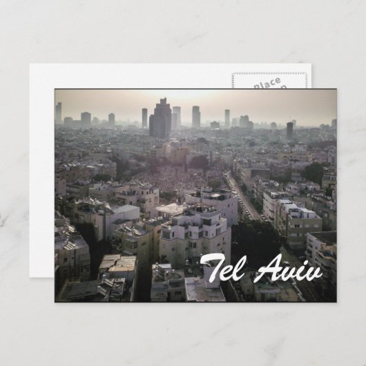 Carte Postale Horizon de Tel Aviv (Devant / Derrière)