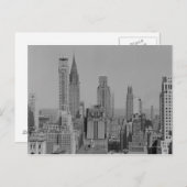 Carte Postale Horizon de ville (Devant / Derrière)