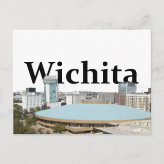 Carte Postale Horizon de Wichita le Kansas avec Wichita dans le