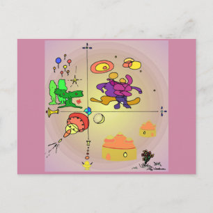 Carte postale Horizons Abstrait SF Art