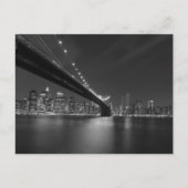 Carte Postale Horizons de New York en noir et blanc (Devant)