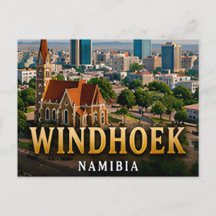 Carte Postale Horizons désertiques de Windhoek et esprit namibie