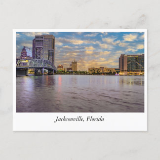 Carte Postale Horizons d'or : Sunset Jacksonville's Skyline