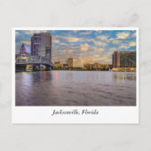 Carte Postale Horizons d'or : Sunset Jacksonville's Skyline (Devant)