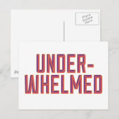 Carte Postale Horizontal insuffisant (Devant / Derrière)