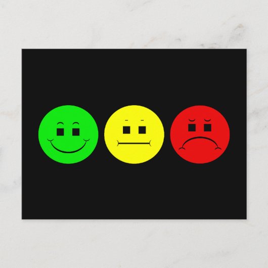 Carte Postale Horizontal Moody Stoplight Lefty Green (Devant)