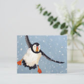 Carte postale horizontale "A Playful Puffin" (Debout devant)