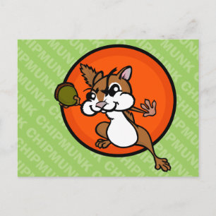 CARTE POSTALE HORIZONTALE CUT CHIPMUNK