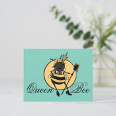 CARTE POSTALE HORIZONTALE CUTE QUEEN BEE (Debout devant)