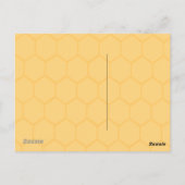 CARTE POSTALE HORIZONTALE CUTE QUEEN BEE (Dos)