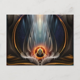 Carte postale horizontale d'art fractal Vue impéri