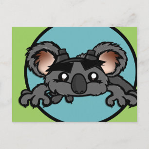 CARTE POSTALE HORIZONTALE DE KOALA MIGNON