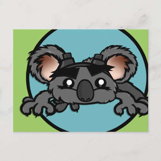 CARTE POSTALE HORIZONTALE DE KOALA MIGNON (Devant)