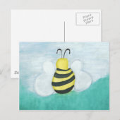 Carte postale horizontale des abeilles (Devant / Derrière)