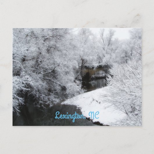 Carte postale horizontale Dreamy Snow (Devant)