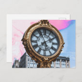 Carte Postale horloge (Devant / Derrière)