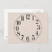 CARTE POSTALE HORLOGE (Devant / Derrière)