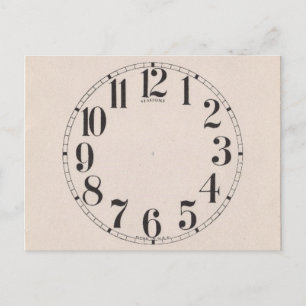 CARTE POSTALE HORLOGE